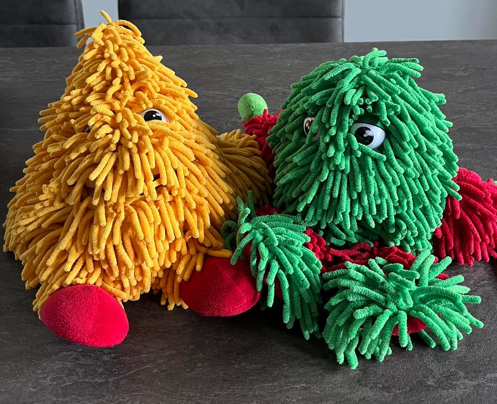 Grobbebollen handpoppen, Geeltje&Groentje, uit de Efteling!, Ophalen of Verzenden, Zo goed als nieuw, Overige typen