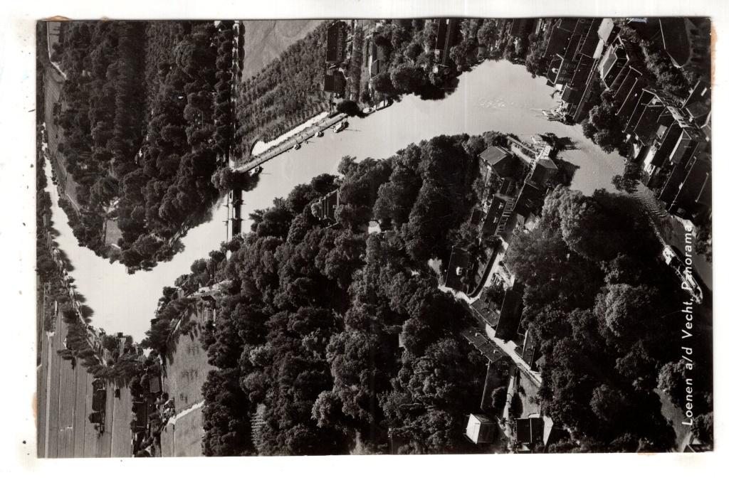 Loenen aan de Vecht   KLM  Luchtfotokaart, Verzenden, 1940 tot 1960, Ongelopen, Utrecht
