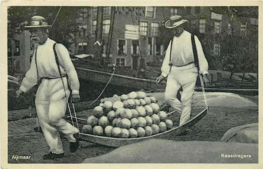300-389-013 Alkmaar Kaasdragers, Verzenden, Voor 1920, Noord-Holland
