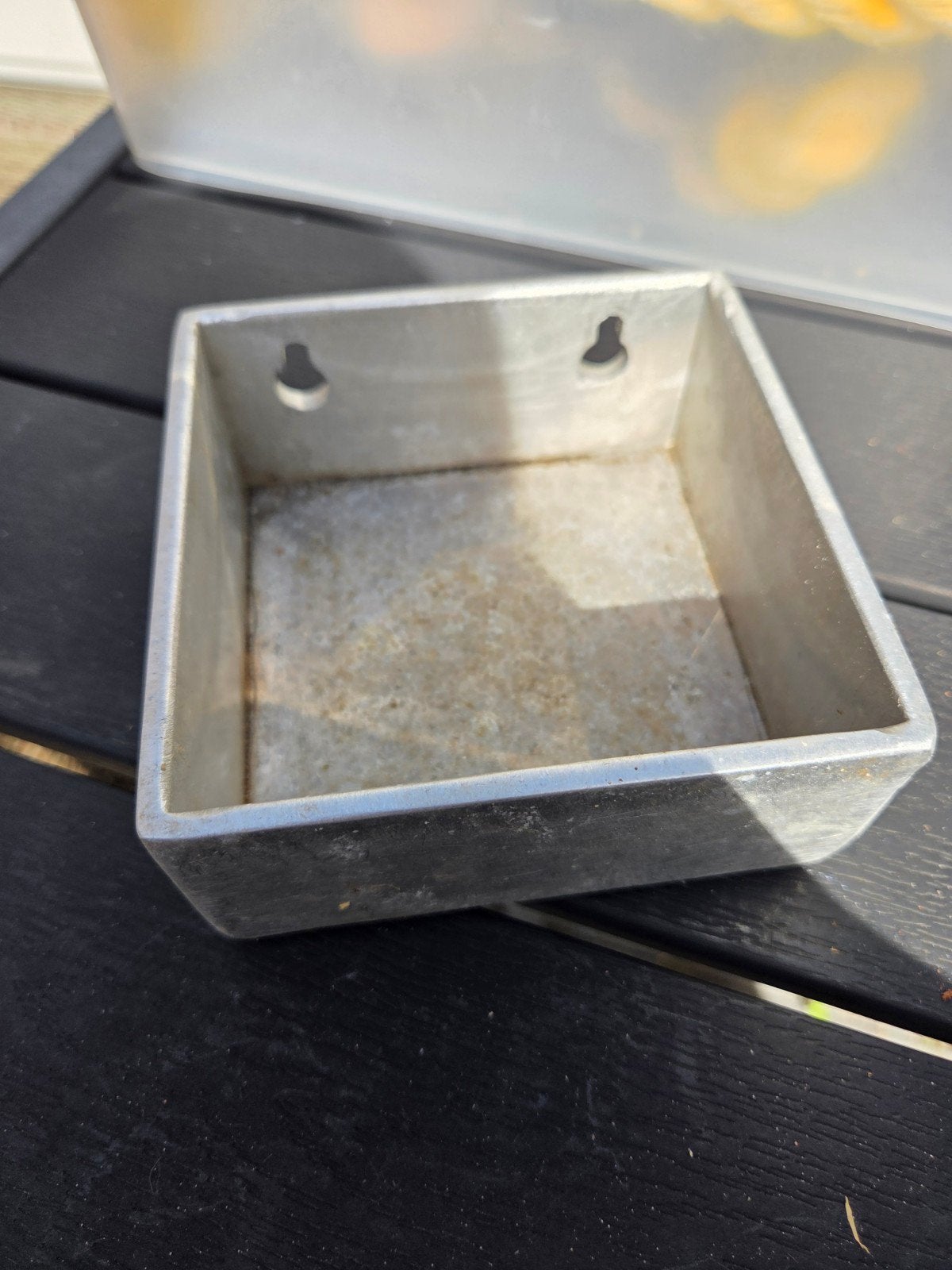 rvs voerbakje 12 x 12 cm, Dieren en Toebehoren, Ophalen of Verzenden, Voerbakje