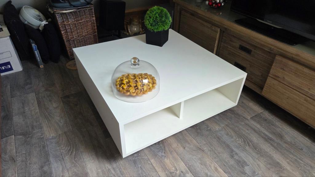 Salontafel 90x90, Huis en Inrichting, 100 tot 150 cm, Minder dan 50 cm, Rechthoekig, 50 tot 100 cm