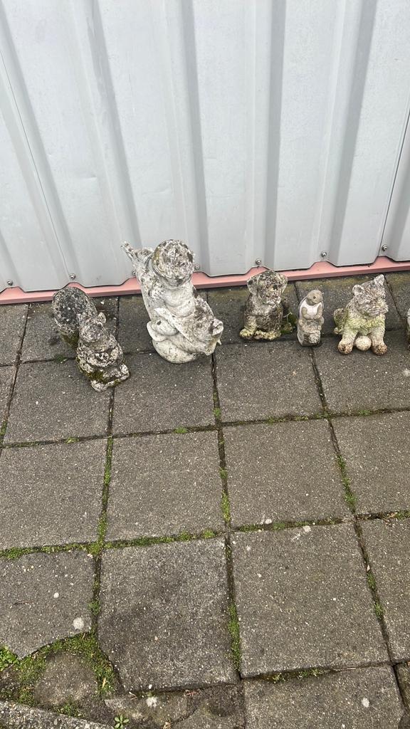 Tuinbeeldjes,, Tuin en Terras, Ophalen, Gebruikt, Beton