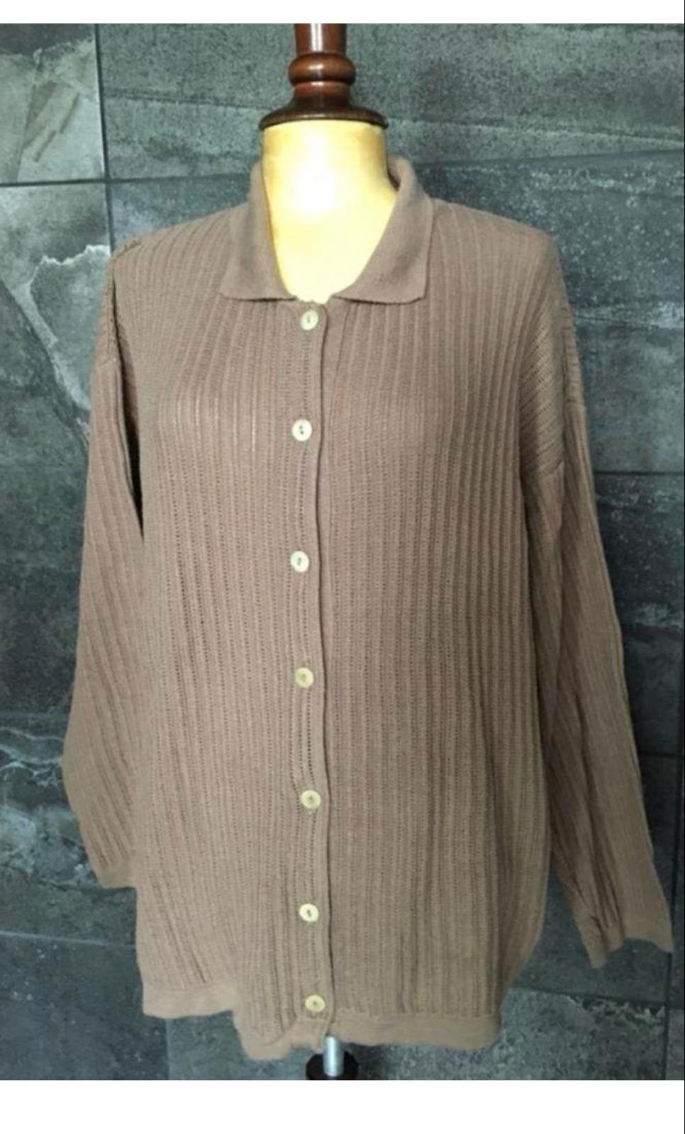Lichtbruin katoenen vest van For You Heine maat L, Kleding | Dames, Ophalen, Zo goed als nieuw, Maat 42/44 (L), Bruin