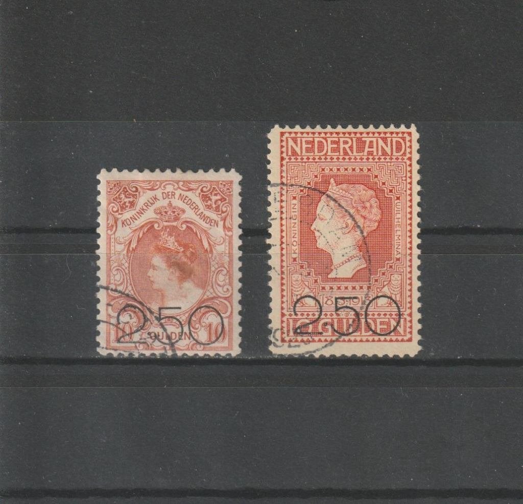Nederland 1920, NVPH 104 t/m 105, Gestempeld., Postzegels en Munten, Postzegels | Nederland, Verzenden, T/m 1940, Gestempeld