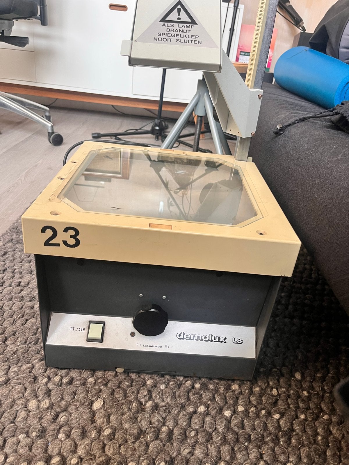Overheadprojector Demolux LS - Vintage Beamer, Ophalen, Gebruikt, Overige technologieën, Overige resoluties
