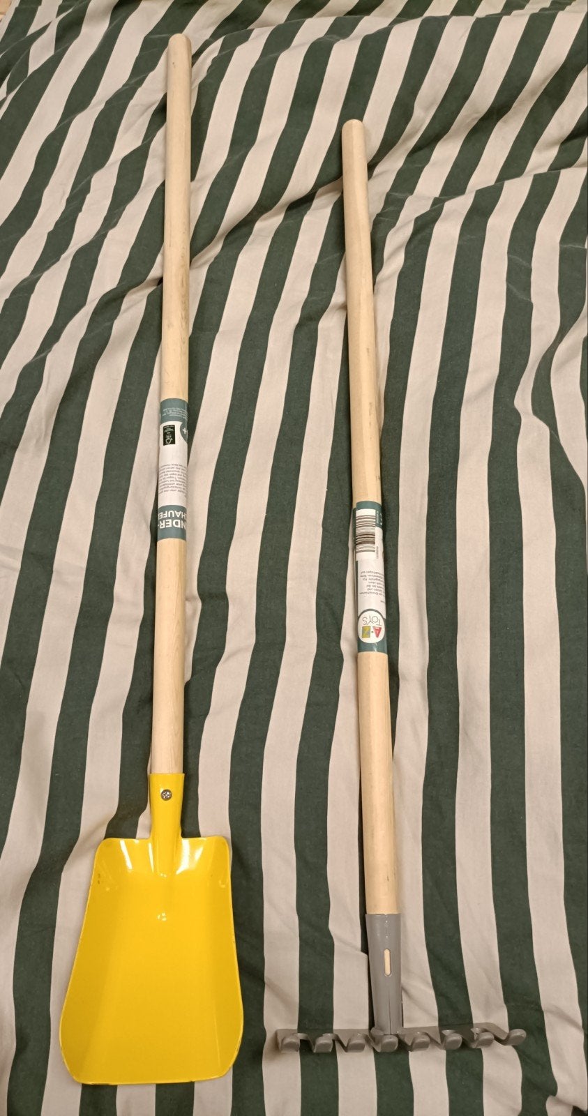 Kinder schep en hark - 71 cm steel lengte, Ophalen of Verzenden, Nieuw