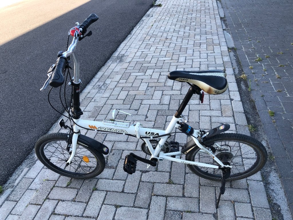vouwfiets, Fietsen en Brommers, Fietsen | Vouwfietsen, Gebruikt, Velgrem, 16 tot 18 inch, Versnellingen