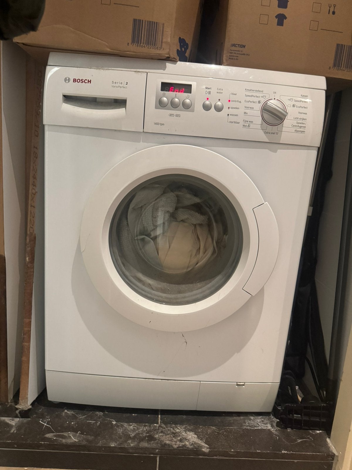 Wasmachine bosch gratis, Ophalen, Gebruikt, 1200 tot 1600 toeren