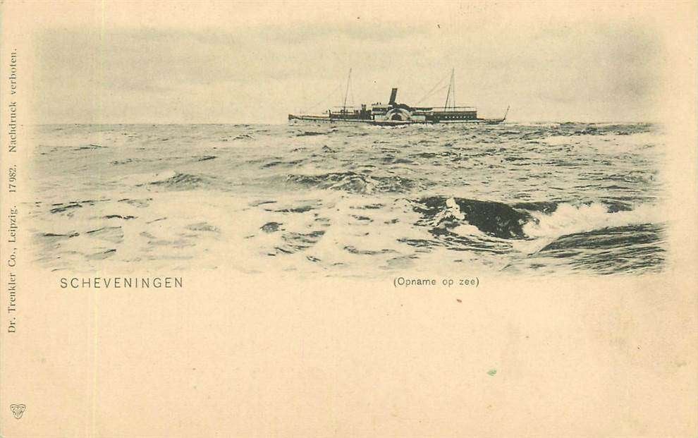 304-043-009 Scheveningen Opname op zee, Ophalen of Verzenden, Voor 1920, Zuid-Holland