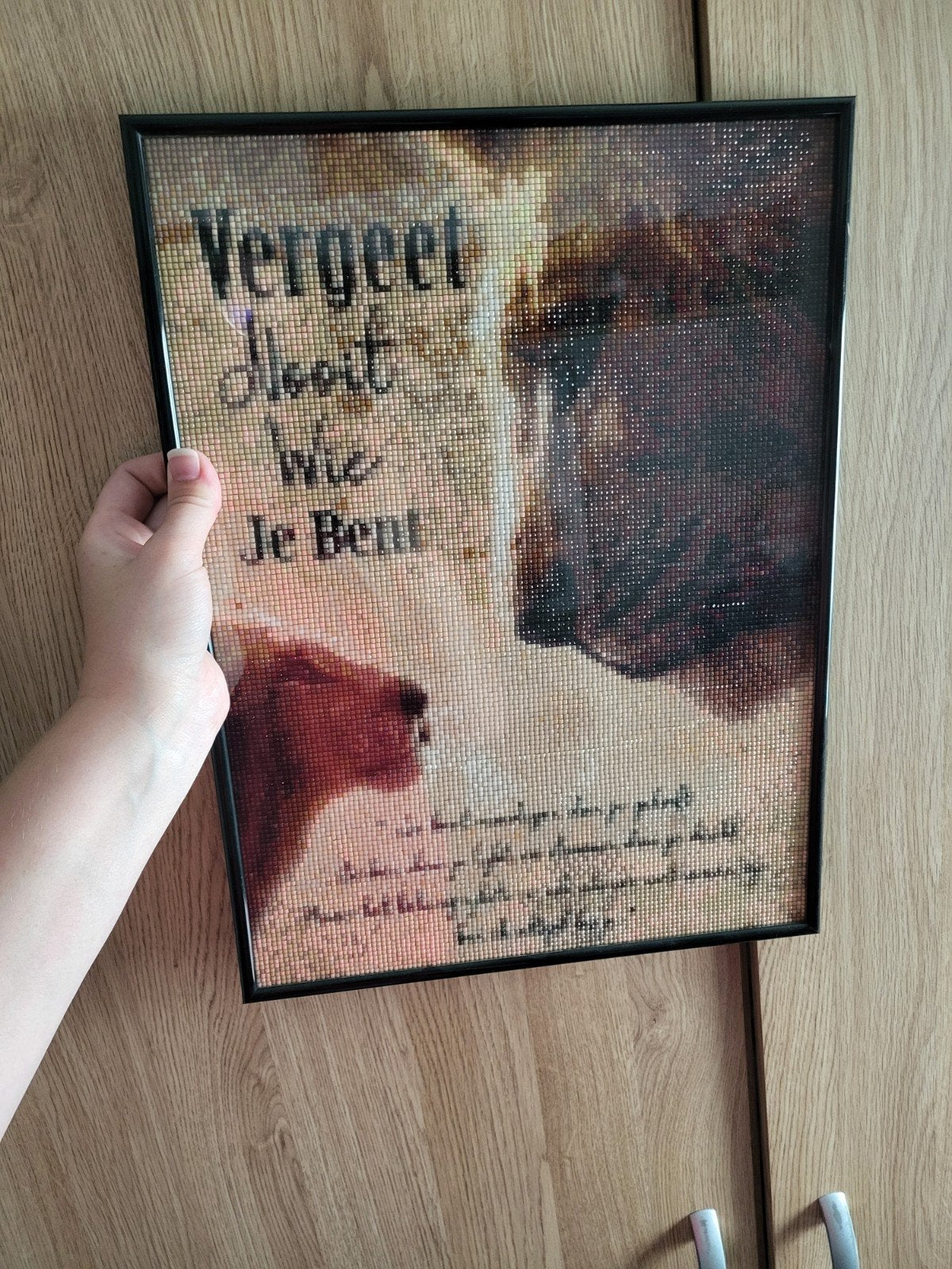Disney lion king diamond painting in lijst handgemaakt, Ophalen, Leeuwenkoning of Jungle Boek