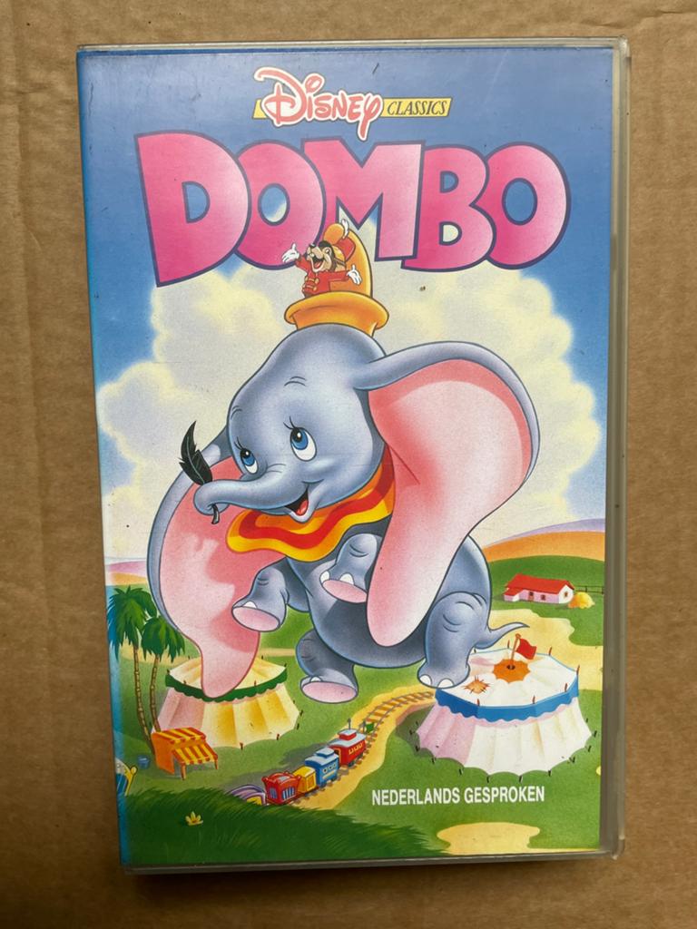VIDEOBAND, VHS, Disney, Dombo, Cd's en Dvd's, VHS | Kinderen en Jeugd, Alle leeftijden, Ophalen, Zo goed als nieuw, Tekenfilm