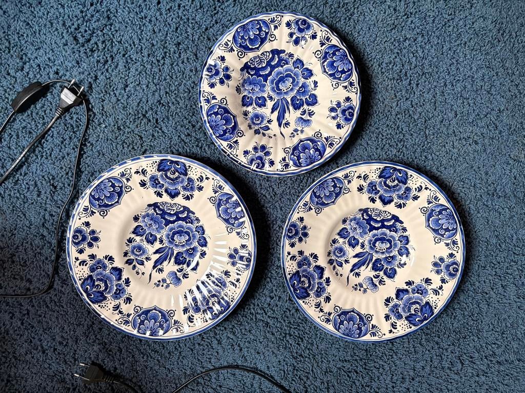 Set van 3 Delfts Handwerk Holland borden, Ophalen