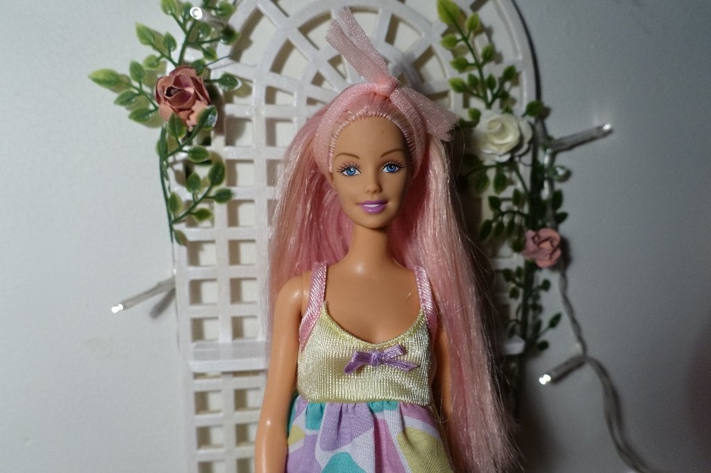 Dream Glow Barbie (Mattel, 2001) - Re-worked and re-styled, Ophalen of Verzenden, Gebruikt, Pop