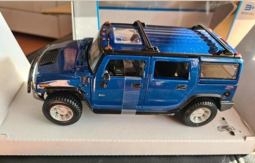 Aanbieding Maisto Hummer H2 SUV blauw 1:27 nieuw in doos, Ophalen of Verzenden, Nieuw, Auto