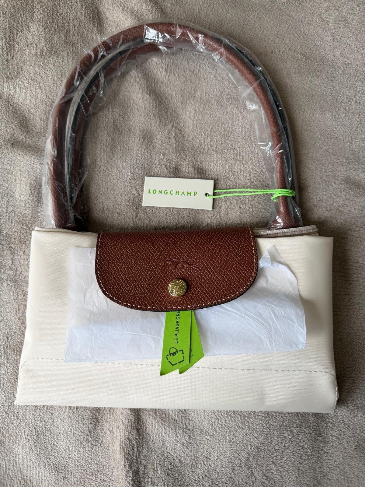 Nieuwe Longchamp Le Pliage Shopper - Paper White, Sieraden, Tassen en Uiterlijk, Tassen | Damestassen, Ophalen of Verzenden, Nieuw