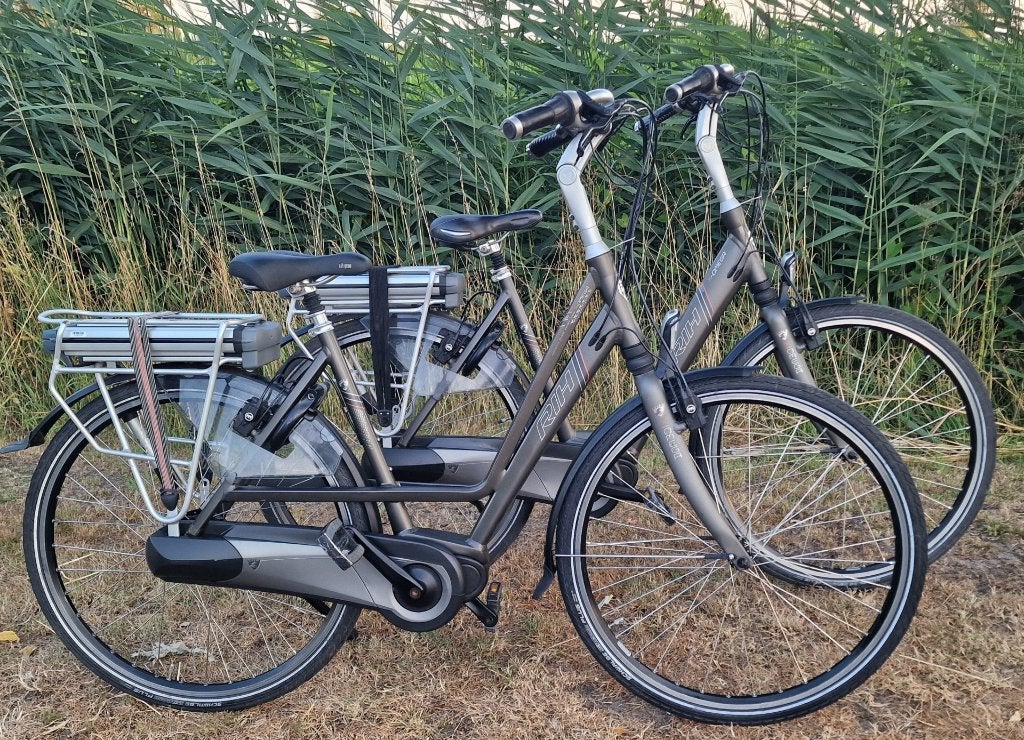 Setje elektrische fietsen RIH Omega X, Zo goed als nieuw, 51 tot 55 cm, 50 km per accu of meer, Ophalen