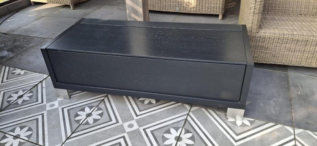 Te koop: TV meubel zwart van het merk Hulsta, Gebruikt, 100 tot 150 cm, Minder dan 100 cm, 50 tot 75 cm