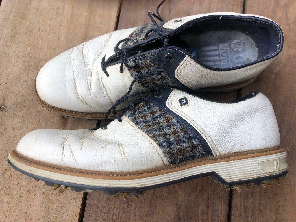 Golf schoenen FJ maat 41 gedragen, Ophalen, Gedragen, Wit, Sportschoenen