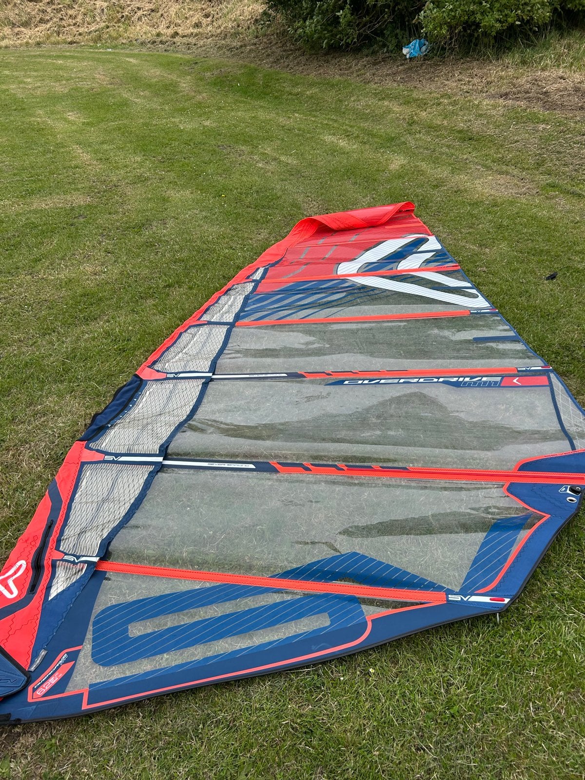 Severne Overdrive 6.3 windsurfzeil, Ophalen, Gebruikt, 5 tot 6.5 m², Severne