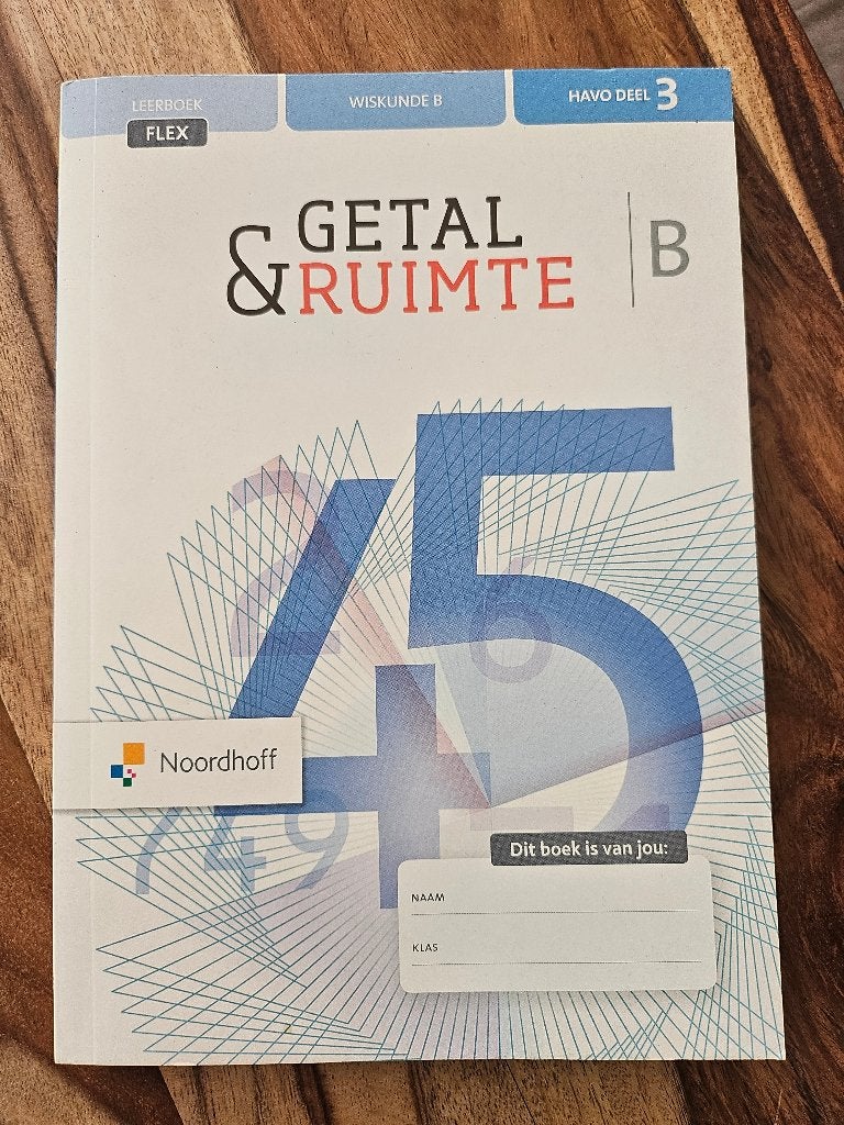 Getal en ruimte wiskunde B havo, Ophalen of Verzenden, Nieuw, HAVO, Wiskunde A