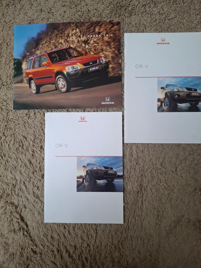 3x autofolder Honda CR-V 1e generatie, Verzenden, Zo goed als nieuw, Honda
