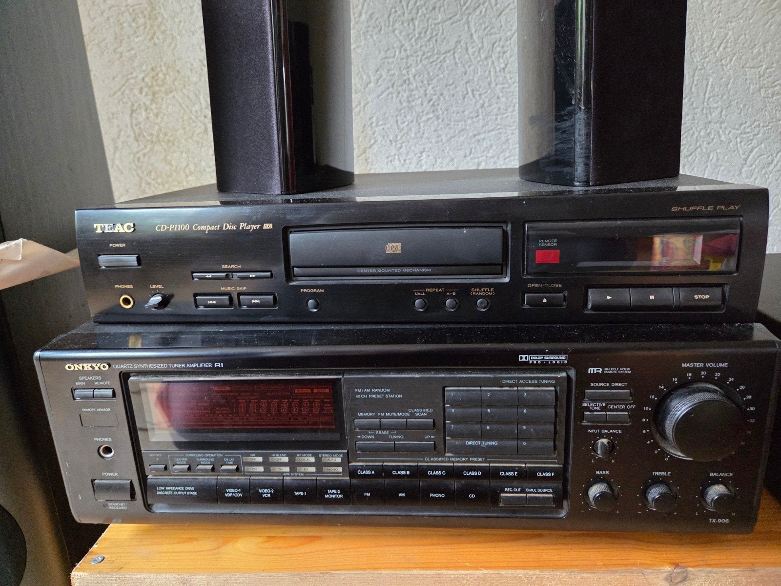 Onkyo & Teac Hifi Set met Speakers en Cassettedeck, Audio, Tv en Foto, Stereo-sets, Gebruikt, Losse componenten, Tuner of Radio