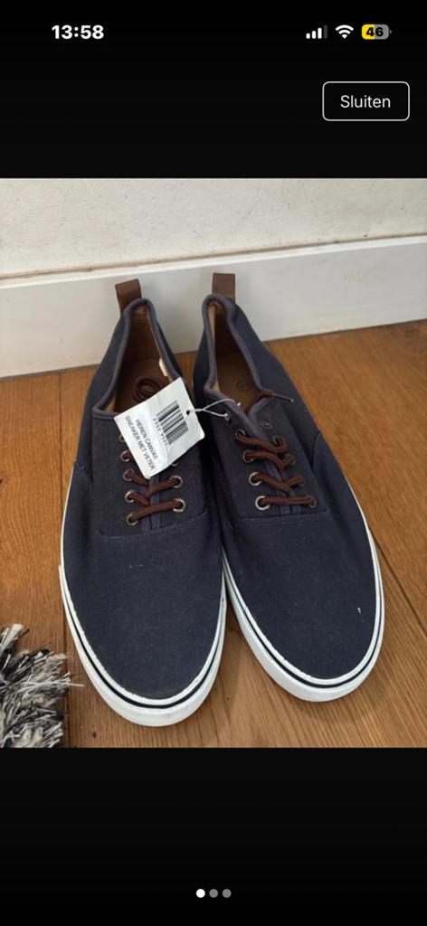 Nieuwd herenschoenen maat 45, Ophalen, Blauw, Nieuw, Sneakers of Gympen