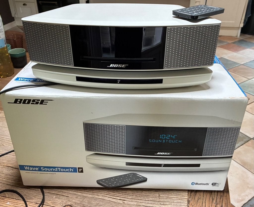 Bose Soundtouch Wave IV, Wireless link en 2 stuks 10, Slimme speaker, Gebruikt, Inclusief kabels, Bose