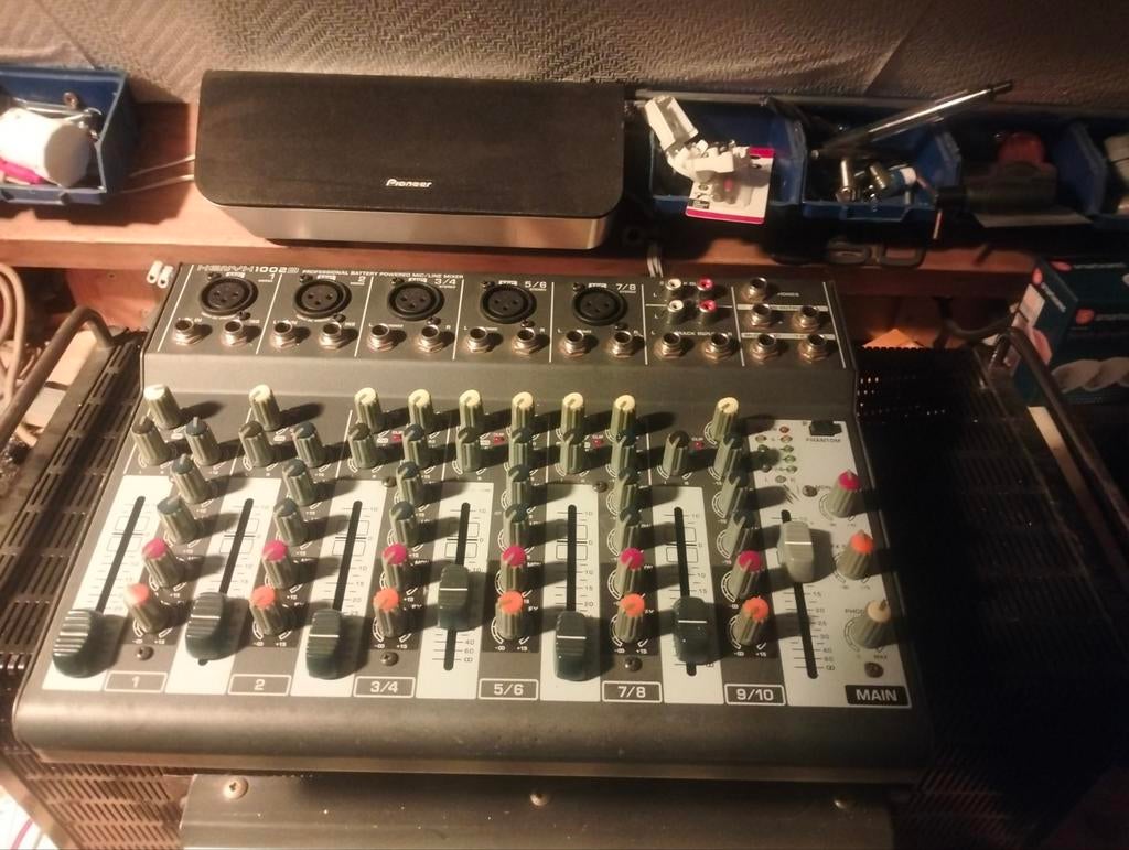 Behringer Xenyx Q1002USB Mengpaneel te koop, Ophalen of Verzenden, Gebruikt, 5 tot 10 kanalen, Microfooningang