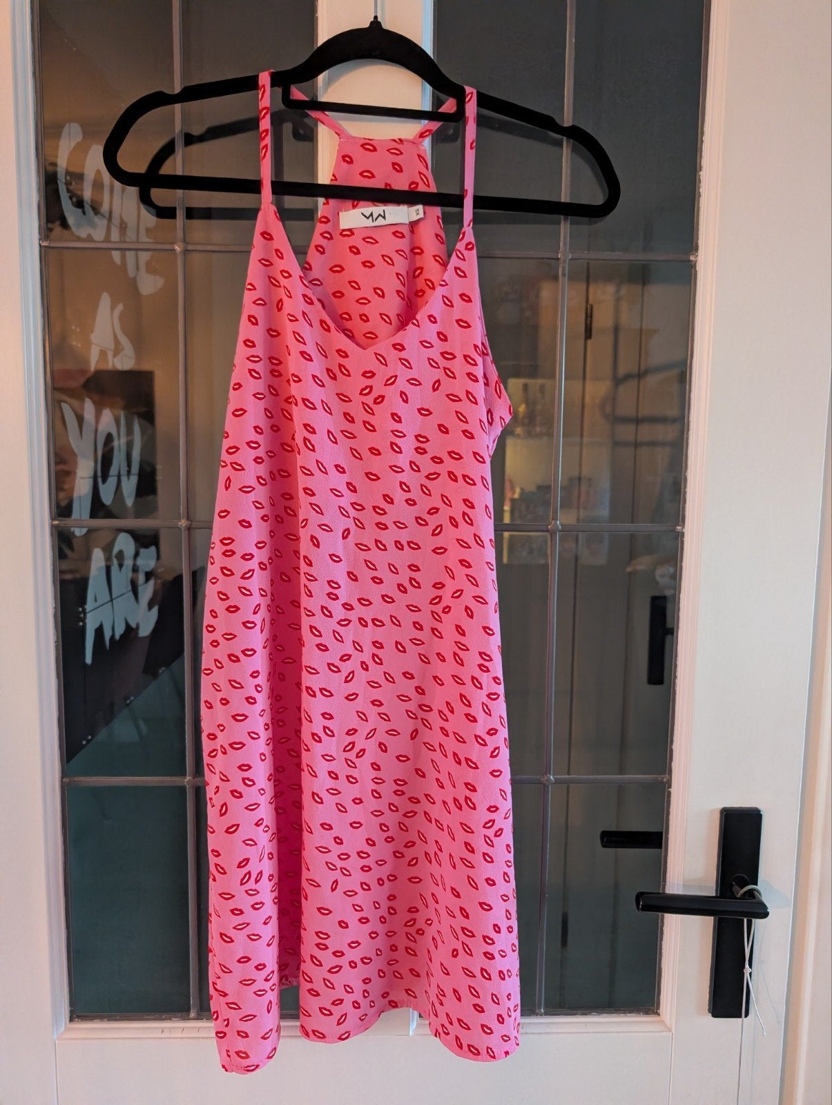 Roze jurk met lippenprint - Most Wanted, Ophalen of Verzenden, Zo goed als nieuw, Most Wanted, Roze
