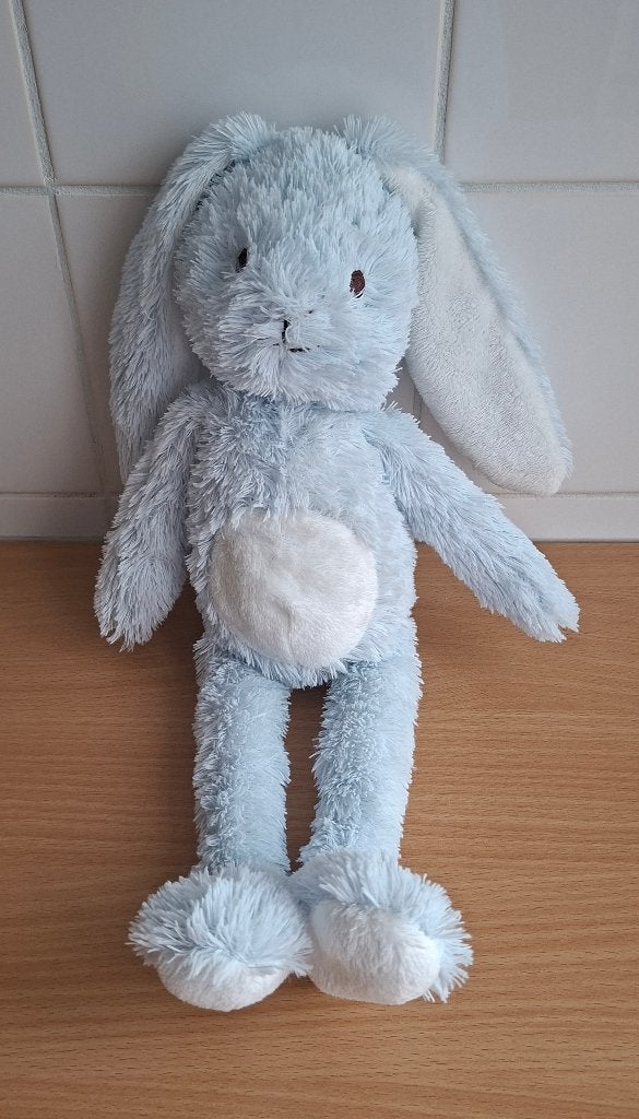Knuffel Konijn van Blokker, Licht Blauw Konijn, Overige merken, Blauw, Konijn, Ophalen of Verzenden