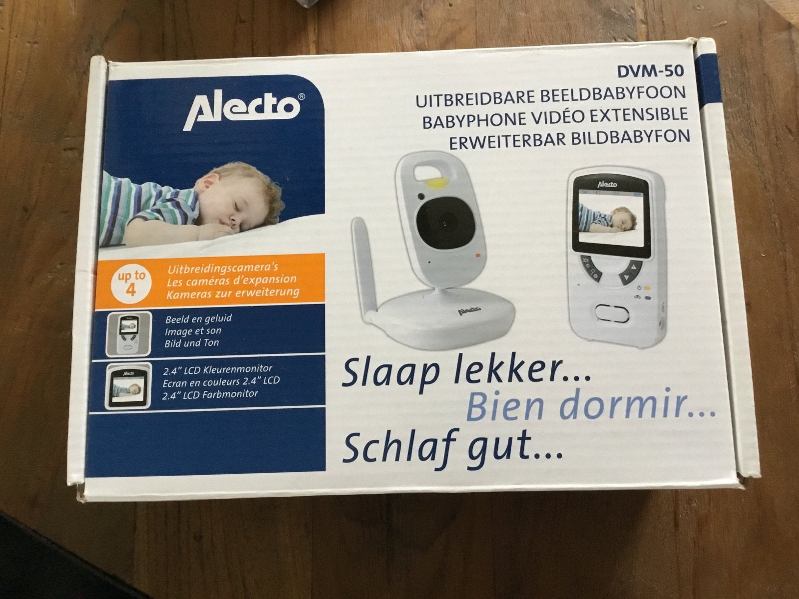 Alecto DVM-50 Uitbreidbare Beeldbabyfoon, Ophalen, Gebruikt, 100 tot 250 meter, Camera