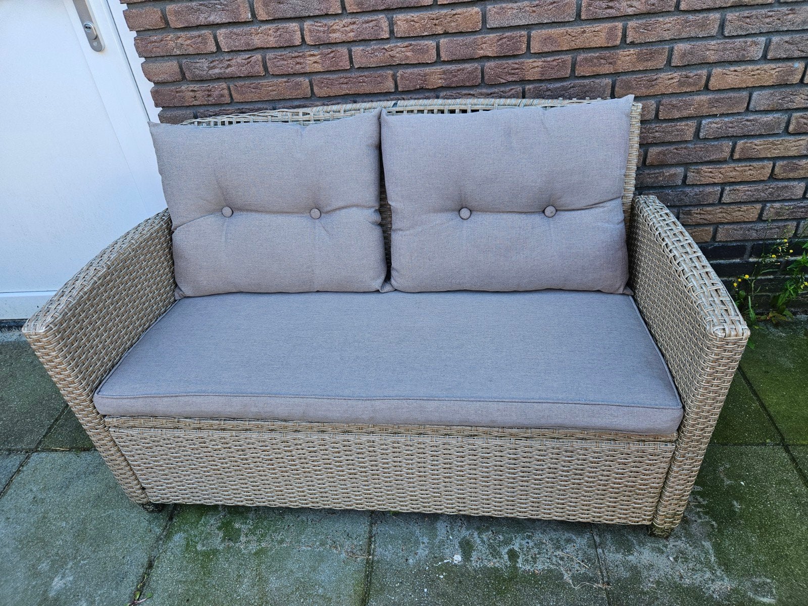 Loungebank tuinbank voor 2 personen 2zits, Ophalen, Gebruikt