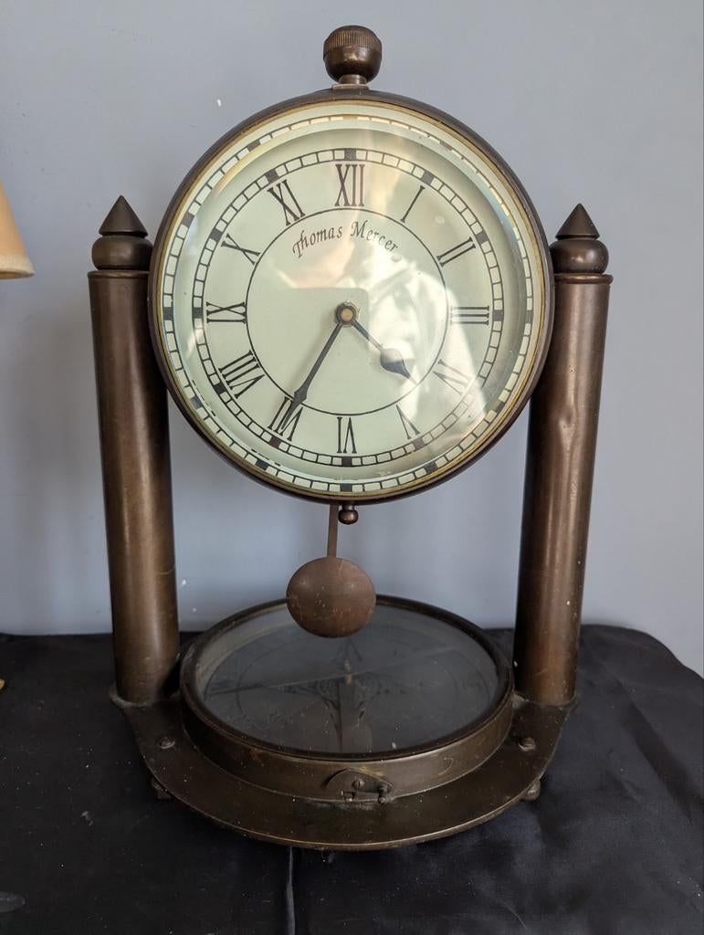 Vintage Thomas Mercer Scheepsklok met Kompas, Antiek en Kunst, Antiek | Klokken, Ophalen