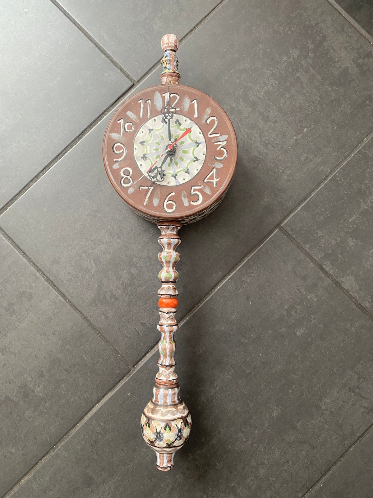 prachtige vintage klok van keramiek, Antiek en Kunst, Antiek | Keramiek en Aardewerk, Ophalen of Verzenden