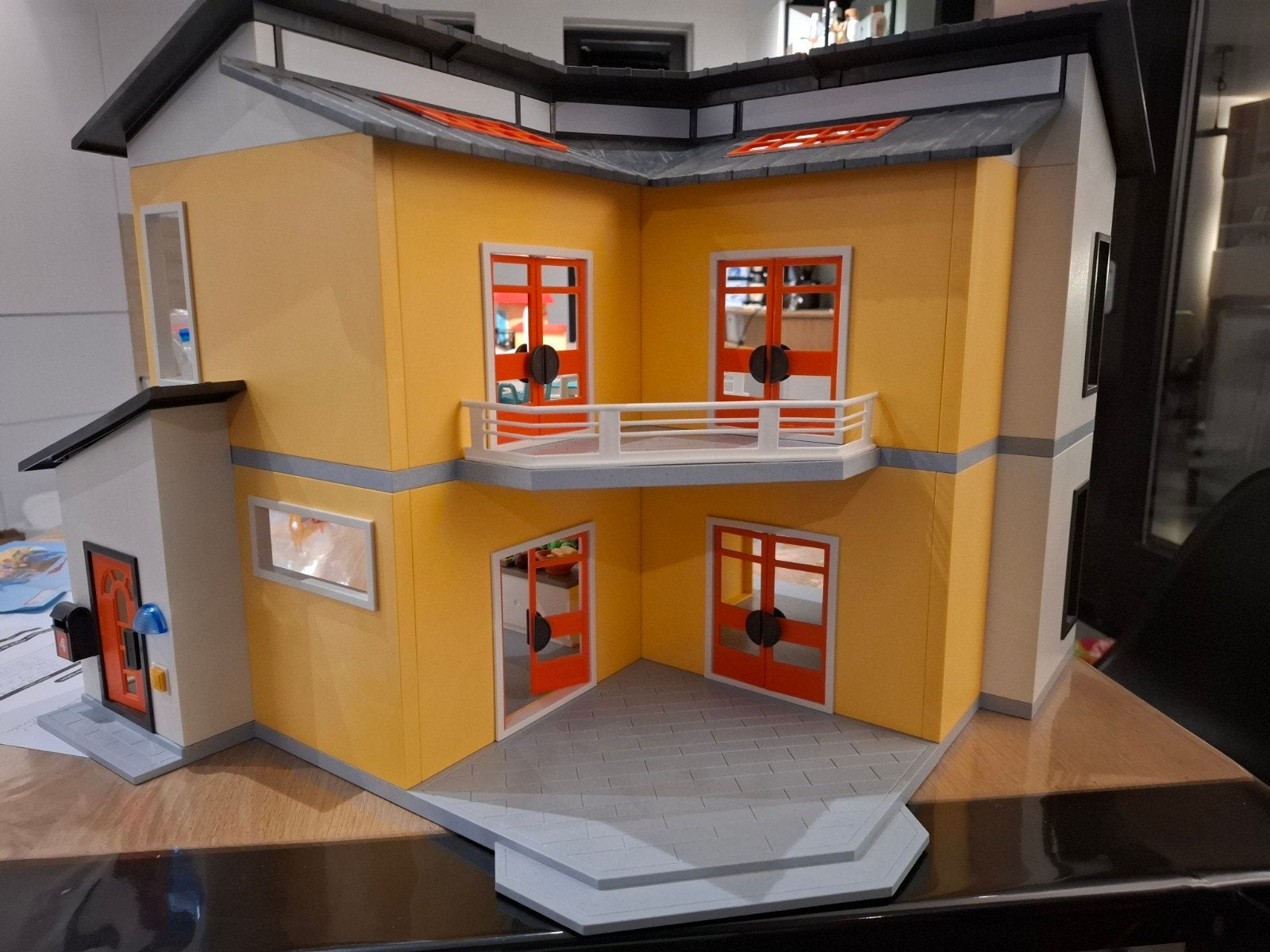 Playmobil Modern Woonhuis (9266) met extra inrichting, Ophalen, Zo goed als nieuw, Poppenhuis