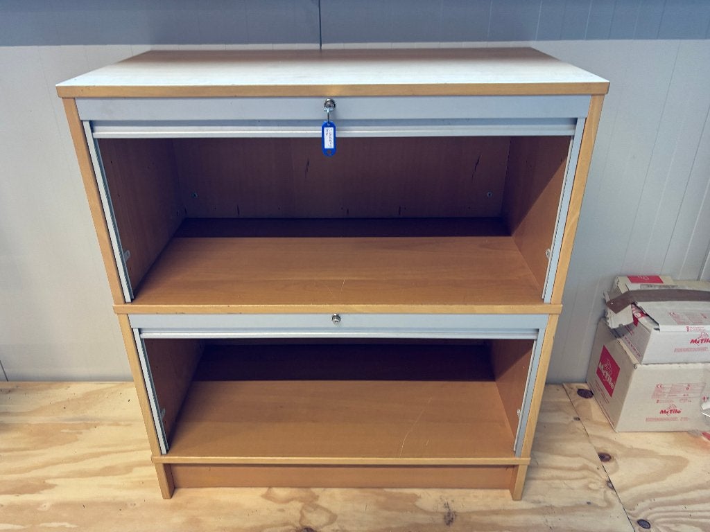 kantoorkast ikea kast met slot en roldeur ordner, Huis en Inrichting, Kasten | Roldeurkasten en Archiefkasten, Gebruikt, Minder dan 100 cm