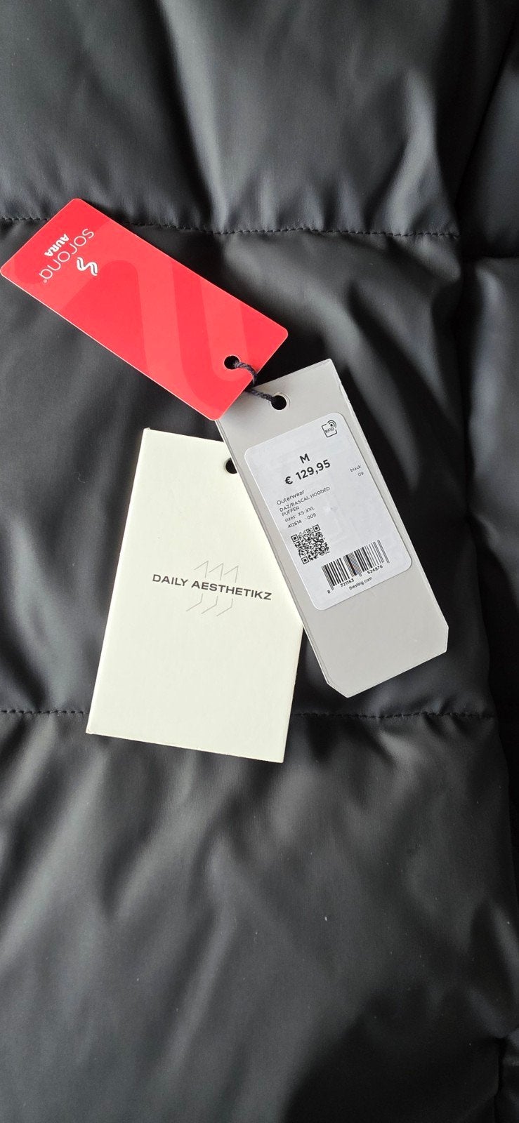 Daily Aesthetikz Puffer Jacket Zwart - Maat M, Maat 48/50 (M), Zwart, Nieuw, Ophalen of Verzenden