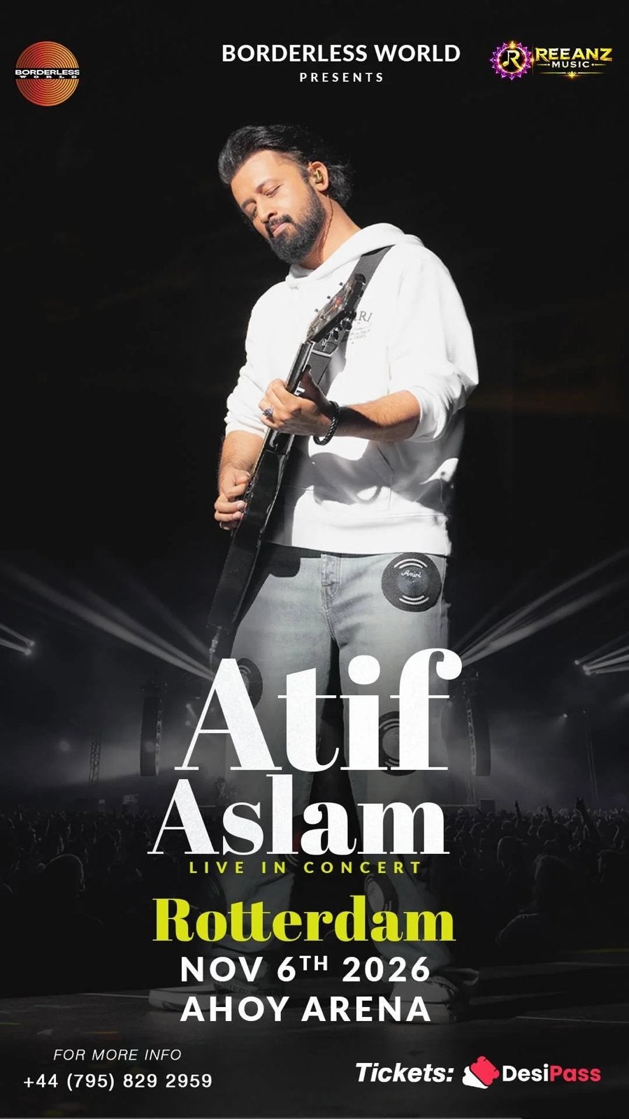 Atif Aslam - 6/11, Tickets en Kaartjes