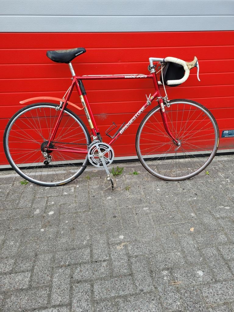 Leuke goed onderhouden Bridgestone racefiets framemaat 61, Fietsen en Brommers, 28 inch, Gebruikt, Staal, Heren