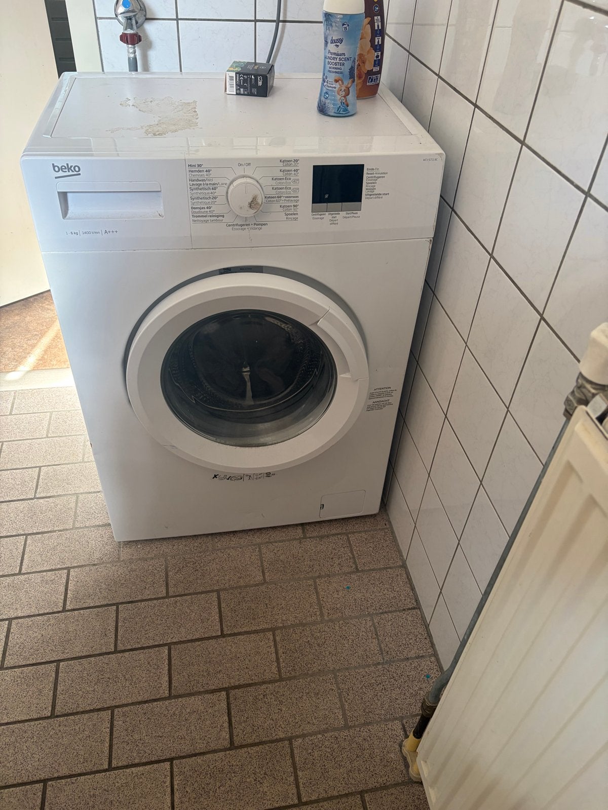 Wasmachine / washing machine 6 kg, Witgoed en Apparatuur, Ophalen, 1200 tot 1600 toeren, Gebruikt, 4 tot 6 kg