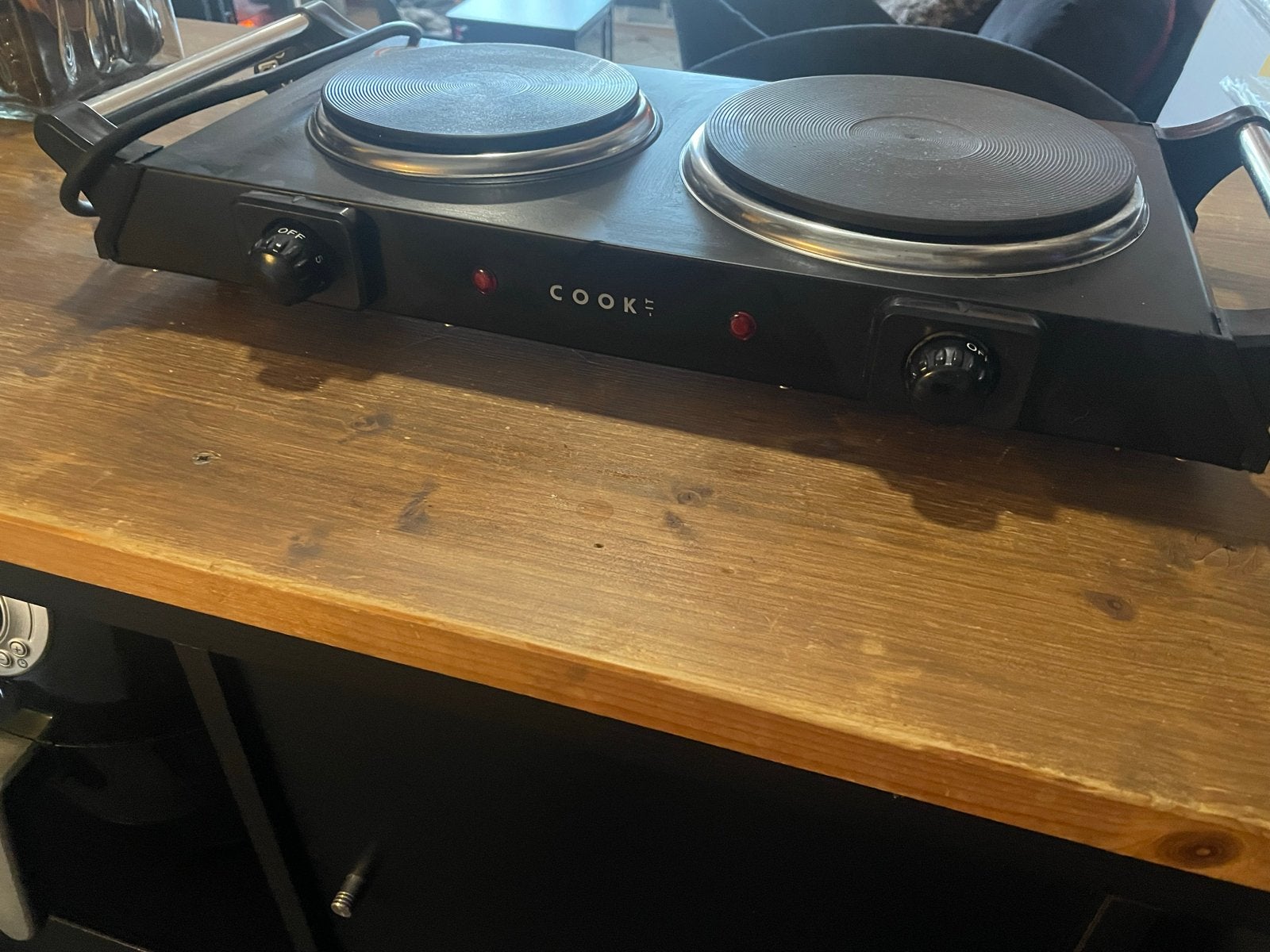 Draagbare kookplaat met 2 pitten - Ideaal voor camping/stude, Ophalen, 3 kookzones of minder, Zo goed als nieuw, Vrijstaand