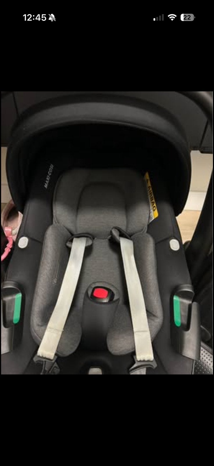 Maxi Cosi 360graden zwart incl verkleiner, Ophalen of Verzenden