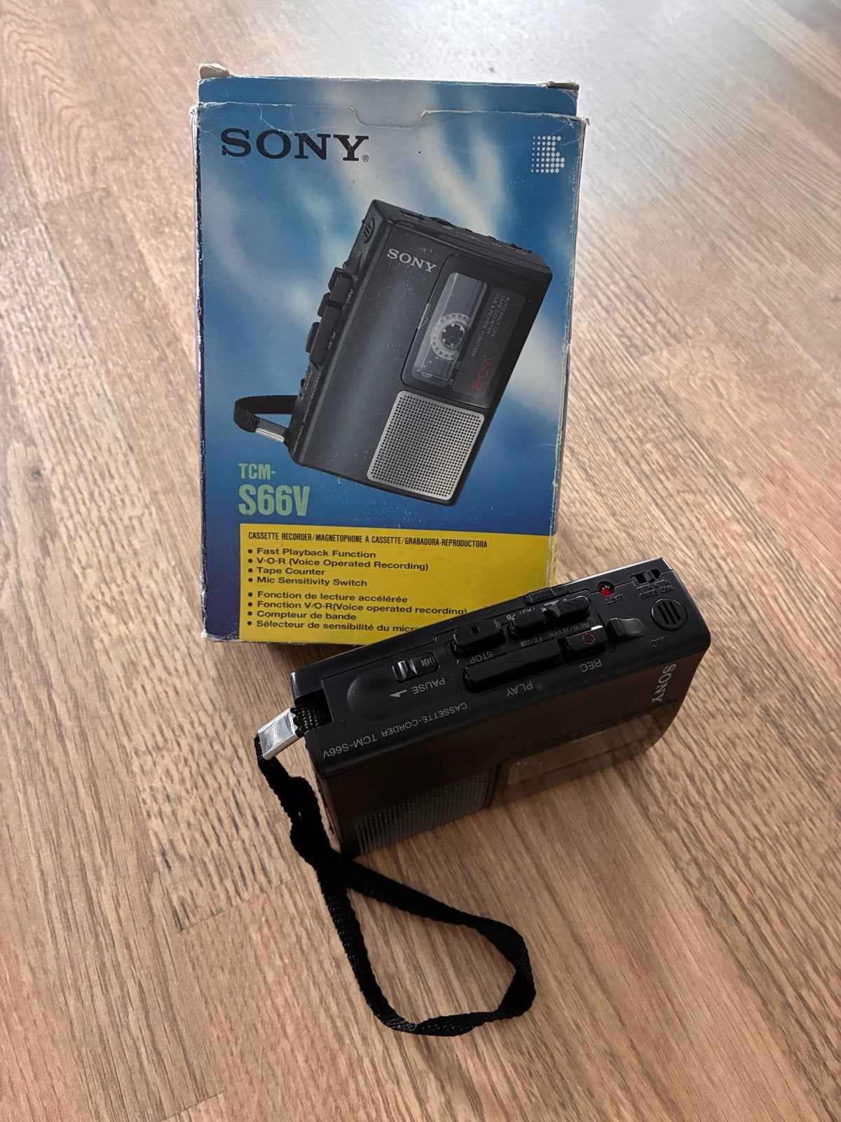 Sony TCM-S66V Cassette Recorder / walkman met doos, Audio, Tv en Foto, Ophalen of Verzenden, Walkman