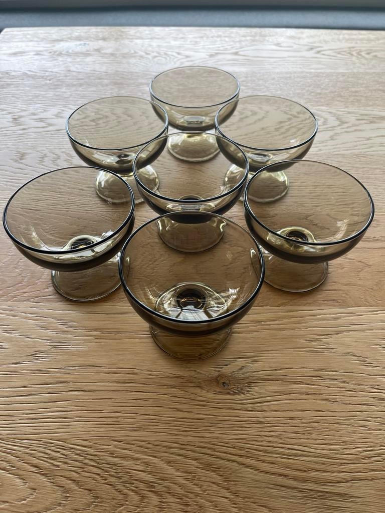 7 Arcoroc France rookglas cocktailglazen, Ophalen