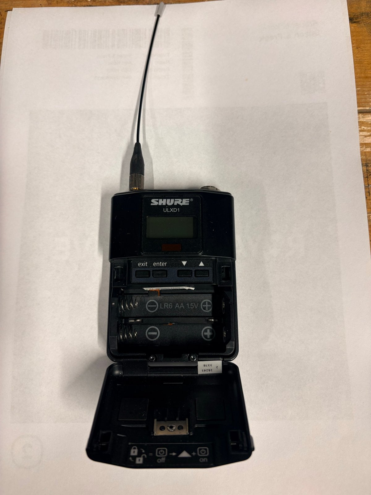 Shure ULXD1 Draadloze Zender H51 (534-598 MHz), Muziek en Instrumenten, Ophalen of Verzenden, Gebruikt, Overige typen, Draadloos