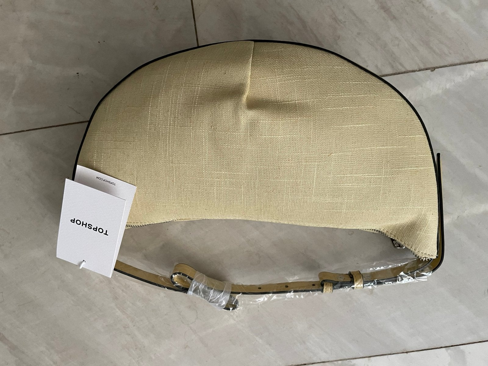 Tas bag clutch nieuw topshop lichtgeel, Ophalen of Verzenden, Nieuw
