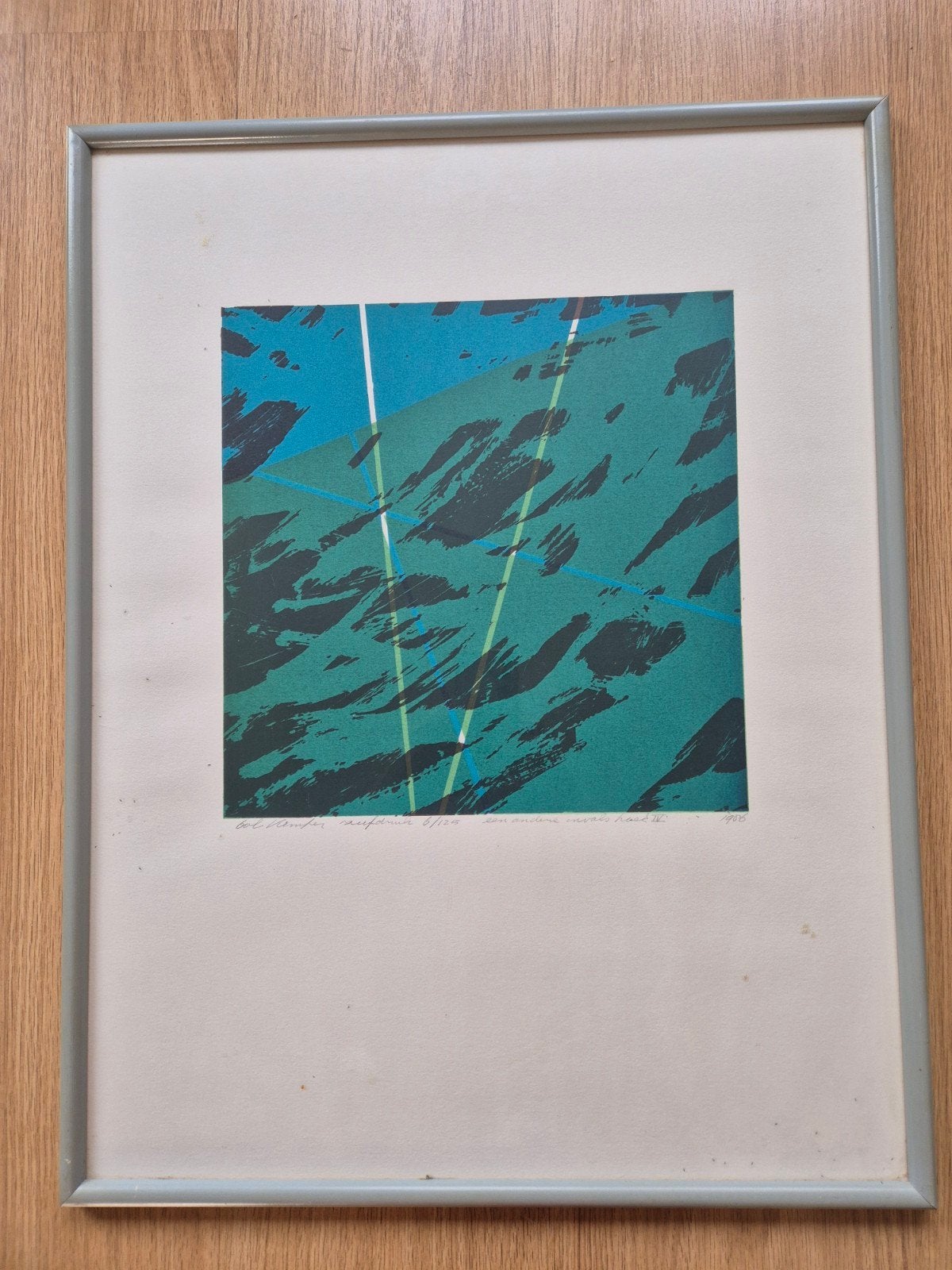 Originele Zeefdruk Bob Kemper 1986 - Nr. 6/125, Gelimiteerde oplage, Ophalen of Verzenden, Zeefdruk