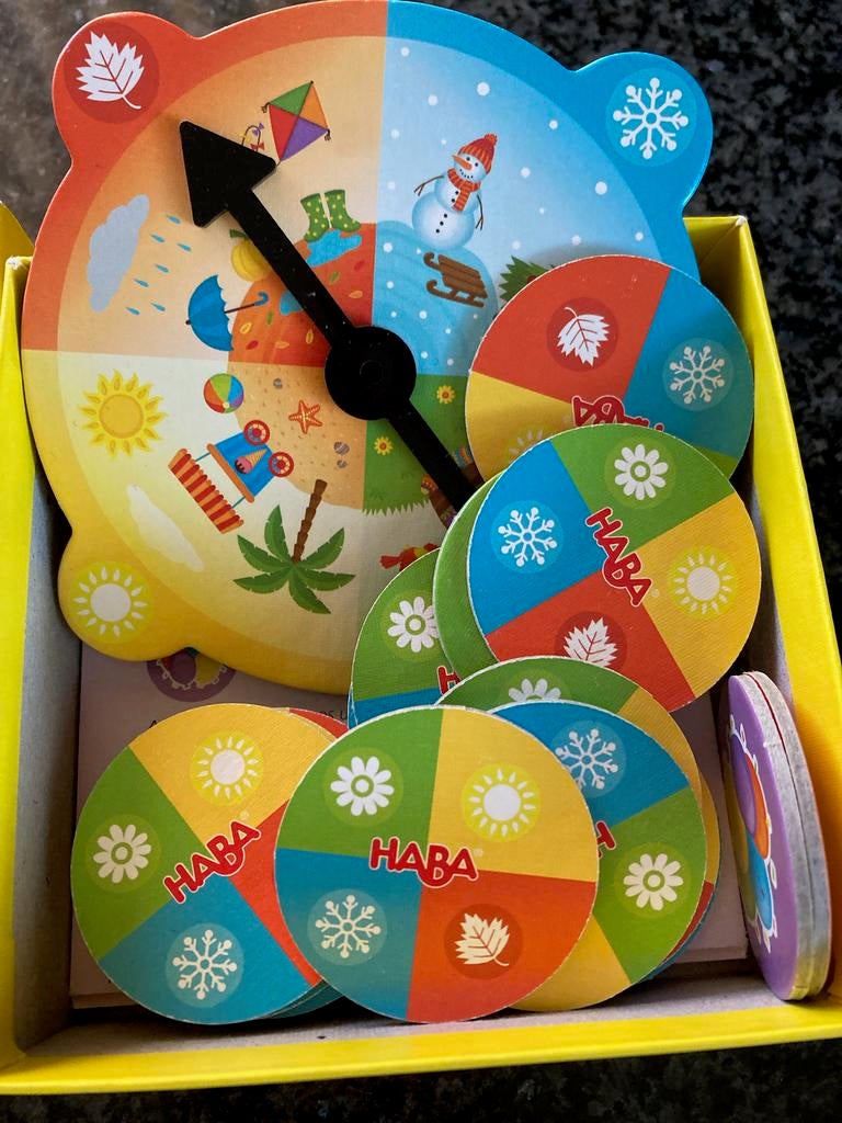 HABA SPEL ONZE SEIZOENEN, Ophalen of Verzenden, Zo goed als nieuw