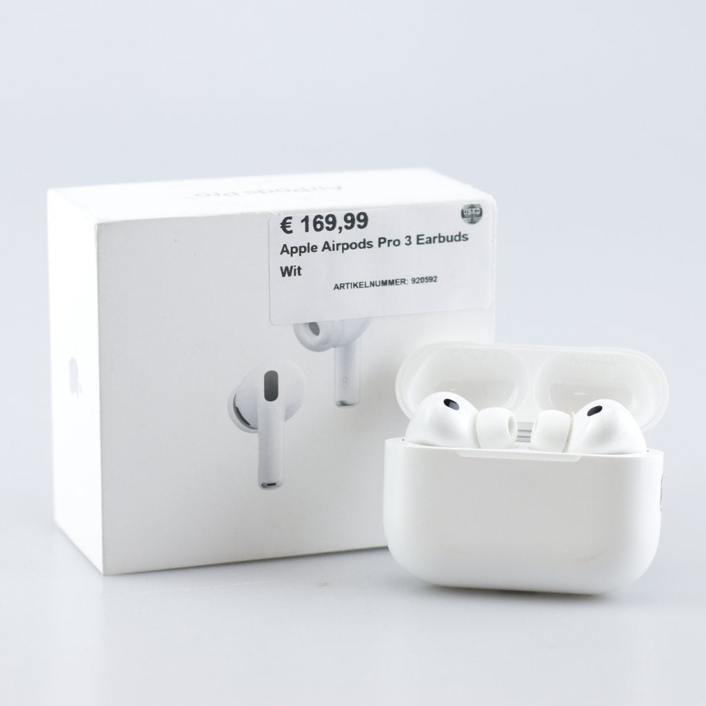 Apple Airpods Pro 3 Earbuds Wit, Apple, Zo goed als nieuw, Support@apple.com, One Apple Park Way
Cupertino, CA 95014
United States